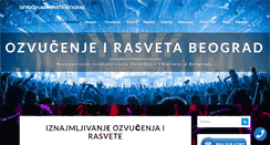 Desktop Screenshot of ozvucenje-rasveta.com