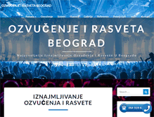Tablet Screenshot of ozvucenje-rasveta.com